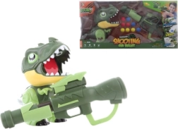 Set di tiro con dinosauro e palline a batteria