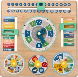 Calendario educativo in legno - lavagna per bambini