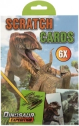 Immagini da grattare dinosauri – set di 6 carte 21 × 14 cm