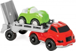 Camion in plastica per la sabbia con macchinina