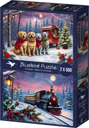 Puzzle Bluebird Il Natale sta arrivando 2×500 pezzi