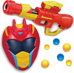 WOOPIE blaster per bambini a palline di schiuma con maschera, 11 pezzi