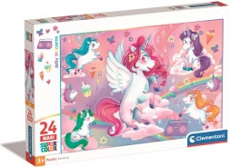 Maxi puzzle 24 pezzi - unicorni allegri CLEMENTONI