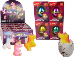 uovo crescente con unicorno da mettere in acqua 6 cm – 4 colori