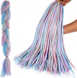 Capelli sintetici ombré viola–blu