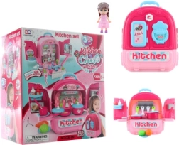 Stoviglie nello zaino per bambini 3v1