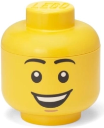 Lego testa contenitore S – ragazzo felice