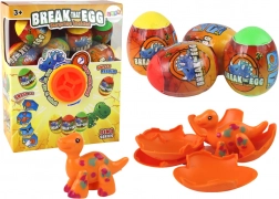 Uova di dinosauro che si schiudono con guscio colorato - set di 12 pezzi