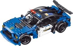 Kit di costruzione di un'auto della polizia RC radiocomandata da 24,5 cm