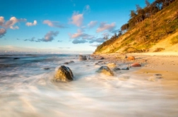 Pittura di diamanti Spiaggia rocciosa 30x40cm