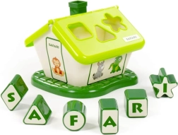 Safari casetta a incastri per imparare forme e lettere – verde