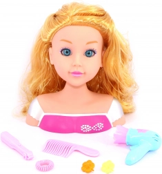 Testa pettinabile con accessori 22 cm