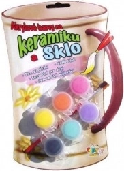 Colori acrilici per ceramica, vetro e pietre - set da 6 pezzi