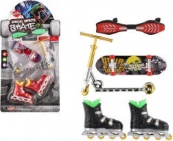 Set da dito skateboard, waveboard, pattini e monopattino – plastica, mix varianti