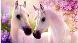 Pittura diamantata – cavalli innamorati 30x40 cm NORIMPEX