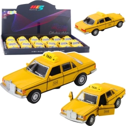 Taxi in metallo 1:32 con retrocarica e porte apribili – giallo