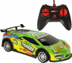 Auto sportiva RC radiocomandata con luci LED – verde