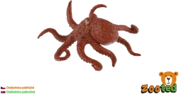 Figura in plastica di polpo comune 8 cm