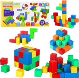 Blocchi da costruzione magnetici per bambini, 32 pezzi