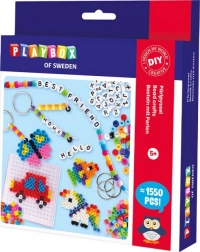 Perline da stirare PLAYBOX – set di perline, braccialetti e ciondoli 1550 pezzi