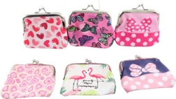 Portafoglio da donna colorato in ecopelle 9 × 8,5 cm