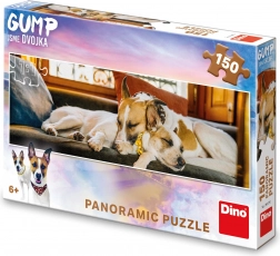 Puzzle panoramico Gump sul divano 150 pezzi
