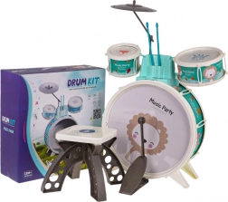 Set di batteria per bambini con motivo del leone