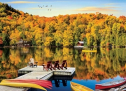 Puzzle EUROGRAPHICS Chalet sul lago, Quebec 1000 pezzi
