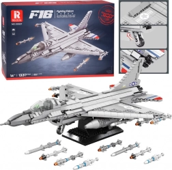 Set di costruzione REOBRIX caccia F-16 Fighting Falcon (1337 pezzi)