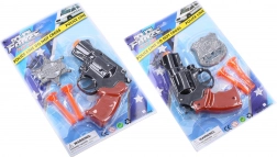 Pistola della polizia con distintivo – set per bambini 13 cm