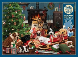 Puzzle Cuccioli di Natale 500 pezzi Cobb Hill