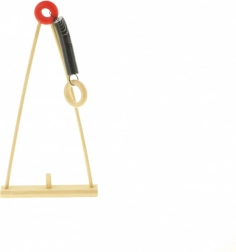 Altalena in legno per omini con molla