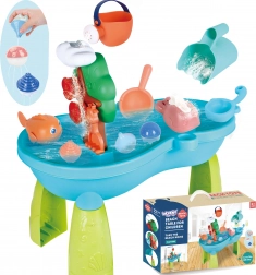 Tavolo d'acqua per bambini 2 in 1 con sabbiera e cascata WOOPIE