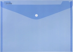 Bustina con bottone A5 Opaline blu, confezione da 5 pezzi