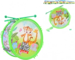 Tamburino di plastica con animaletti per bambini