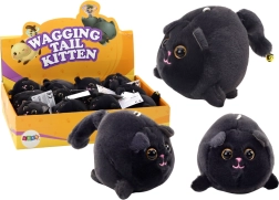 Mascotte Gatto Peluche Stretch Jumping Nero
