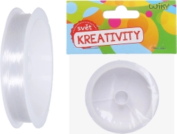 Filo di nylon trasparente per perline 0,3 mm, 55 m