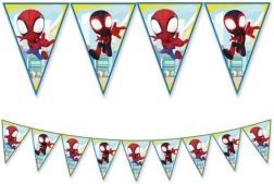 Ghirlanda con bandierine Spidey 2,3 m