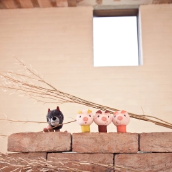 LILLIPUTIENS burattini da dito – I TRE PORCELLINI