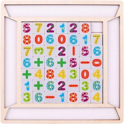 Puzzle in legno con numeri 48 pz