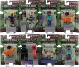 minecraft action figure 8 cm con pezzo di portale