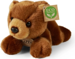Orso di peluche marrone sdraiato 20 cm eco‑friendly