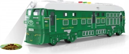 Treno a inerzia con effetti luminosi e sonori con proiezione – verde 33 cm