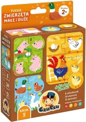 Puzzle animali piccoli e grandi – primi puzzle e gioco semplice