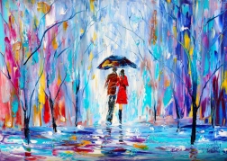 Puzzle Enjoy Amore sotto la pioggia 1000 pezzi