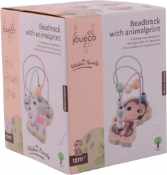 Labirinto di perline in legno con animaletti