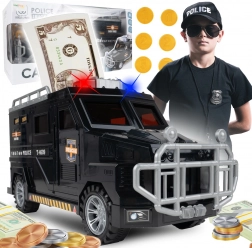 Salvadanaio cassaforte auto della polizia SWAT