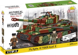 Set di costruzione COBI Pz.Kpfw. VI Tiger Ausf. E – carro armato in scala 1:35, 870 pezzi