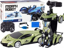 Auto robotico trasformabile R/C 1:10 Controllo gestuale Verde