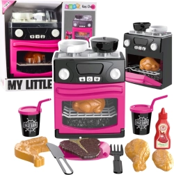 Cucinina per bambini con forno My Little Home – rosa con luci e suoni